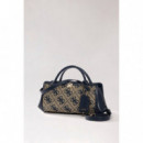 AUDREY LOGO SML GFRND SATCHEL NAVY LOGO