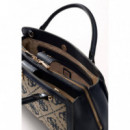 AUDREY LOGO SML GFRND SATCHEL NAVY LOGO