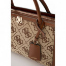 AUDREY LOGO GIRLFRIEND SATCHEL LATTE LOG