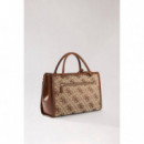 AUDREY LOGO GIRLFRIEND SATCHEL LATTE LOG