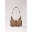 CAMDEN MINI SHOULDER BAG LATTE LOGO/COGN