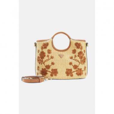 Kirsten Mini Satchel Caramel  GUESS