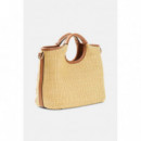 Kirsten Mini Satchel Caramel  GUESS