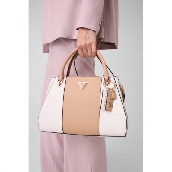 NOELLE II LUXURY SATCHEL OFF WHITE/BEIGE