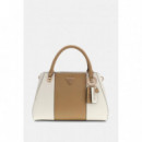 NOELLE II LUXURY SATCHEL OFF WHITE/BEIGE