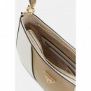 NOELLE II TOP ZIP SHOULDER BAG OFF WHITE