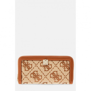 AUDREY LOGO SLG LRG ZIP AROUND LATTE LOG