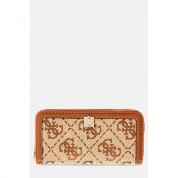 AUDREY LOGO SLG LRG ZIP AROUND LATTE LOG
