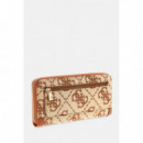 AUDREY LOGO SLG LRG ZIP AROUND LATTE LOG
