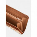 AUDREY LOGO SLG LRG ZIP AROUND LATTE LOG