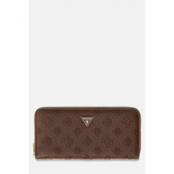 DIANA SLG LARGE ZIP AROUND CHOCOLATE LOG
