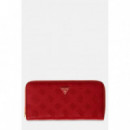 DIANA SLG LARGE ZIP AROUND DARK CHERRY L