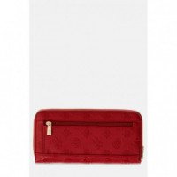 Diana Slg Large Zip Around Dark Cherry L  GUESS