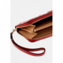 DIANA SLG LARGE ZIP AROUND DARK CHERRY L
