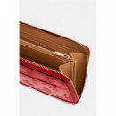 DIANA SLG LARGE ZIP AROUND DARK CHERRY L