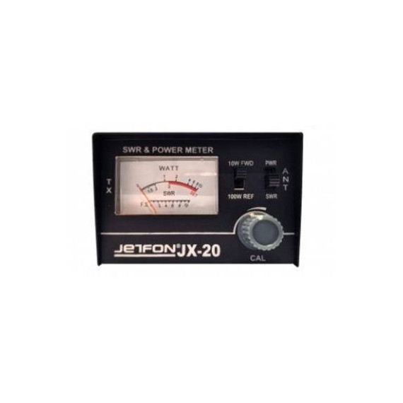 JETFON Medidor de Ondas Estacionarias Vatimetro JX-20 100w 1,5-150 mhz hf cb vhf