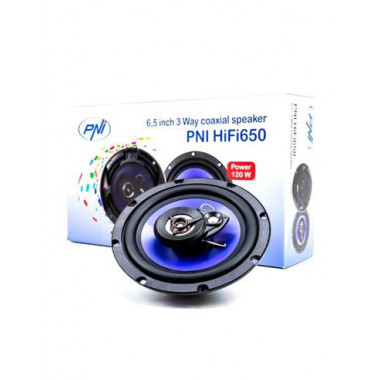 PNI Pareja de Altavoces 3 Vias Para Coche HiFi650 6.5", 120WMax