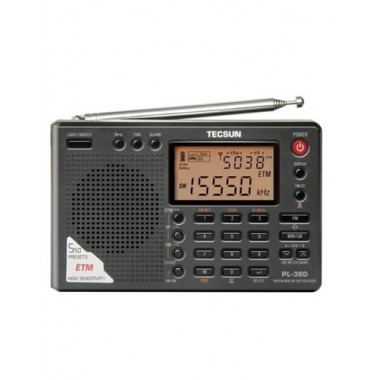 TECSUN Radio Digital Mundial PL-380 ssb ,FM.MW.SW.dsp,550 mem.Recargable