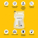 25 Unidades Bolsas De Almacenamiento De Leche Materna Easy Pour Medela