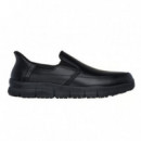 Zapatilla Skechers Slip-ins Work: Nampa - Broxtin Hombre