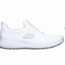 Zapatillaas Skechers Work Slip-Resistant: Squad Mujer