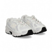 DEPORTIVO PIEL+MALLA BLANCO