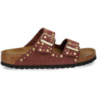 Sandalia 2 Hebillas Tachuelas ante Lila  BIRKENSTOCK