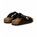 SANDALIA 2 HEB PIEL BRIILO NEGRO