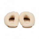 PANTUFLA PELO ANTE BEIGE