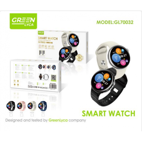 Smartwatch GREEN LYCA BLUETOOTH 5.0 Pantalla Tft de 1.46" 64 Mb IP67 Negro/azul GL70032