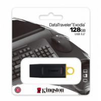 Pendrive KINGSTON Datatraveler Exodia USB Type-a USB 3.2 128GB Negro/naranja DTX/128GB