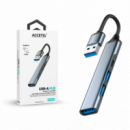 Adaptador Hub ACCETEL 4 en 1 Usb-a con 3 Puertos USB 3.0 + 1 Puerto Usb-c PCH411