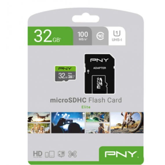 Tarjeta de Memoria PNY Elite Micro Sdhc 32GB Clase 10