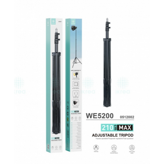 Trípode Ajustable IKREA 210CM Max Negro WE5200