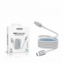 Cable Magnético ACCETEL Enrollable Usb-c a Usb-c 60W 1M CU2917 Blanco