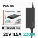 Cargador Portátil para Lenovo 20V 11.5A Square (usb) 230W PCA-155  ACCETEL
