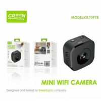 Cámara Mini de Seguridad Inalámbrica Wifi Greenlyca 1080P 150MAH 360 Grados para Ajustar el ángulo GL70978  GREEN LYCA
