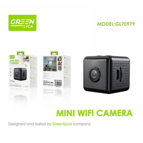 Cámara Mini de Seguridad Inalámbrica Wifi Greenlyca 1080P 150MAH 360 Grados GL70979  GREEN LYCA