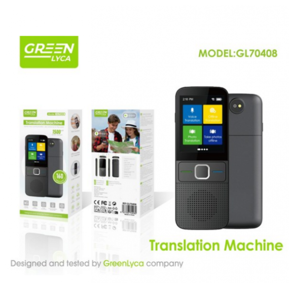 Traductor Electrónico Portátil GREEN LYCA Traducción de 160 Idiomas 1500MAH 8GB GL70408