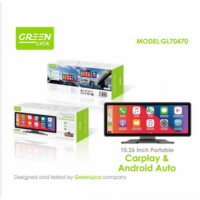 Pantalla Portátil Greenlyca Carplay Android Auto 10.26 Pulgadas 12-24V 128GB Usb-c GL70470  GREEN LYCA