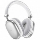 Auriculares Hoco W55 Plus Bluetooth con Cancelación de Ruido (ANC) Plata