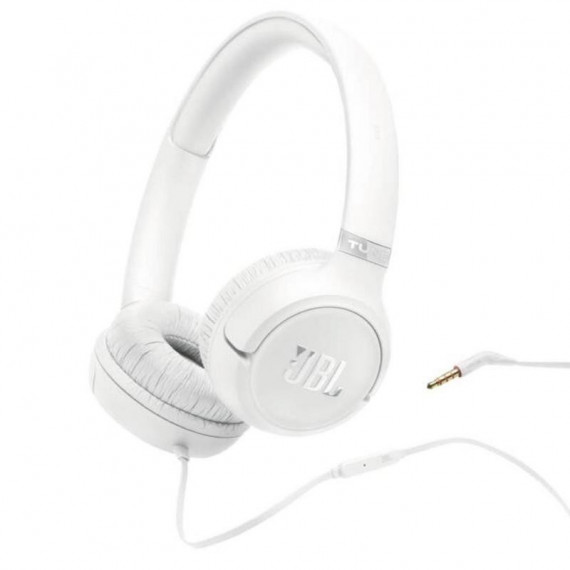 JBL Tune 530 Auriculares con Cable Jack 3.5 mm, Blanco