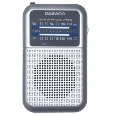 Radio Port&aacute;til Daewoo DW1008SL AM/FM Plateada