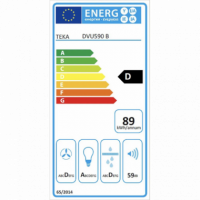 Campana TEKA Dvu 590 Vertical 90 Cm Cristal Negro