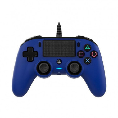 Mando NACON Compact PS4 Oficial con Cable Azul (PS4OFCPADBLUE)