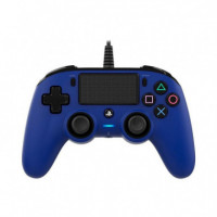 Mando NACON Compact PS4 Oficial con Cable Azul (PS4OFCPADBLUE)