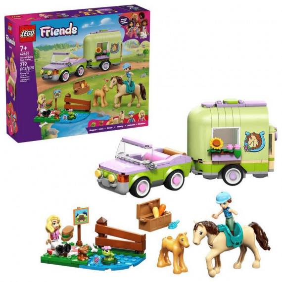 LEGO Friends Remolque para Caballo y Potrillo 42695