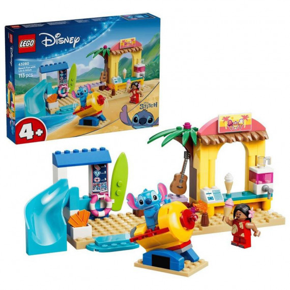 LEGO 43280 Diversión en la Playa con Lilo y Stitch