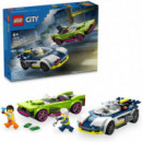 Set LEGO 60415 City Coche de Policía y Potente Deportivo