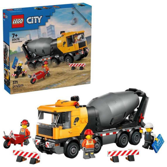 LEGO City 60478 Hormigonera con Minifiguras y Accesorios